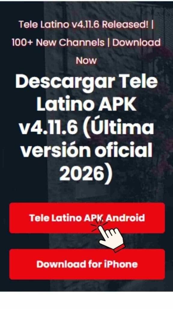 Paso 2 mostrando cómo el Tele Latino APK se guarda automáticamente durante la descarga en el dispositivo